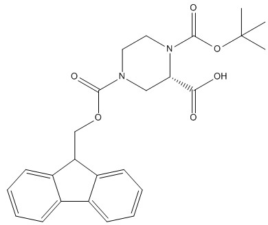 (S)-1-N-Boc-4-N-Fmoc-piperazine 2-carboxylic acid cas no. 1034574-30-5 98%